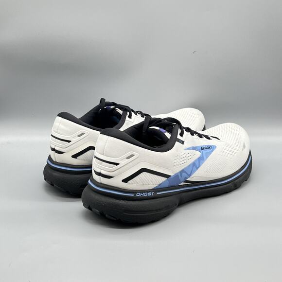 Brooks Shoes Mens 14 White Mesh Ghost 15 Road Running Athletic Sneakers Comfort main image 10